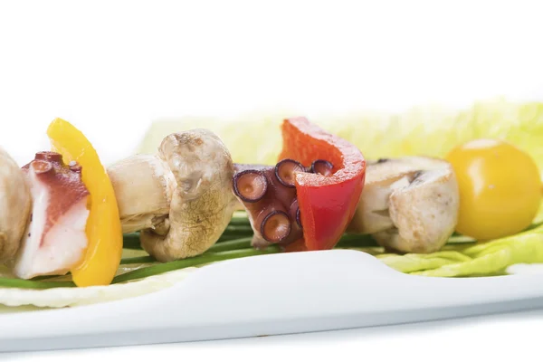 Shish kebab de un pulpo — Foto de Stock