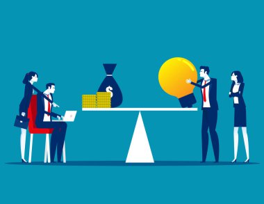 Salıncak ve ağır basan bir fikre para aşılamak. Değer alımı