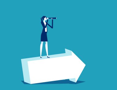 İş planlama ve hisse senedi vektörü. İş görüşü