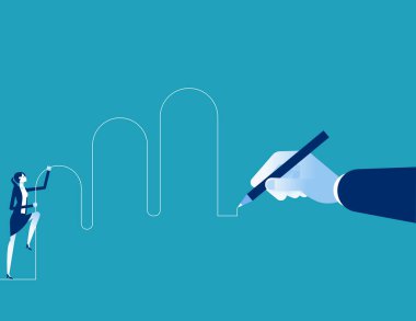 Yükselen iş ortağıyla el sıkışıyorsun. Yardım eli.