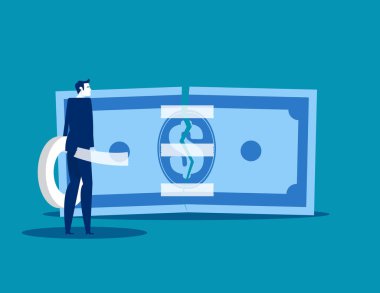 Hasarlı banknotu yapıştırmak için bant kullan