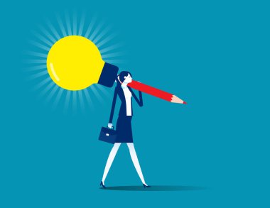 Ampul şeklinde bir kalemi tutmak