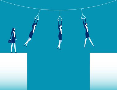 Tehlike halatındaki iş adamları. İş hayatında risk ve rekabet