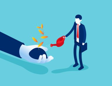 İş yatırımının geleceği ve geliri. Isometric büyüme kavramı