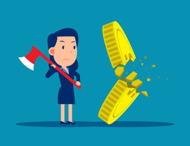 Bozuk parayı baltayla kesip kırdım. Finansal çatlak kavramı