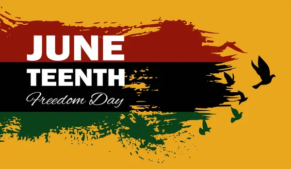 Juneteenth Emancipation Day Knytnäve Upp Bryta Kedjan — Stock vektor