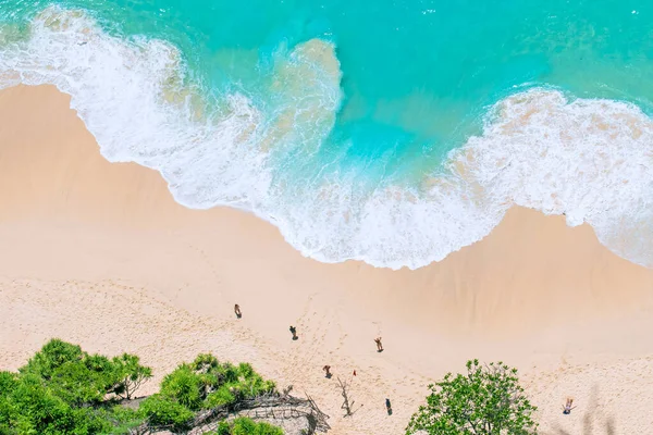 Sandy Beach Bubbles Bird Eye View Jogdíjmentes Stock Fotók