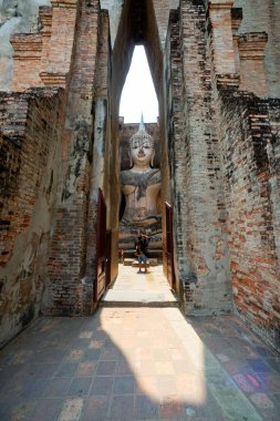 Tayland 'ın Sukhothai Tarihi Parkı Si Chum Tapınağı