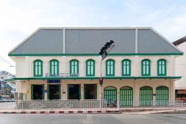 Bangkok, Tayland 'da çeşitli eski bina pencereleri