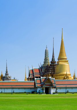 Wat Phra Kaew, Chao Phraya Nehri kıyısında, Bangkok, Tayland