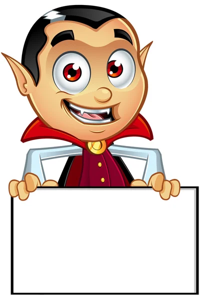 Dracula Cartoon Character — Stock Vector