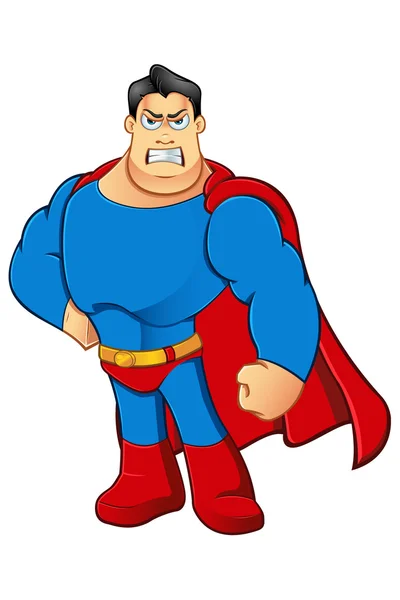 Um personagem de super-herói dos desenhos animados — Vetor de Stock