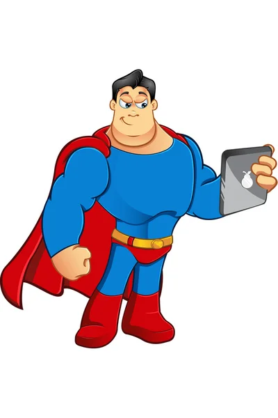Um personagem de super-herói dos desenhos animados — Vetor de Stock
