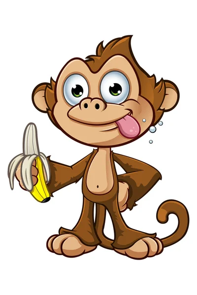 Cheeky Monkey Character — Stock Vector