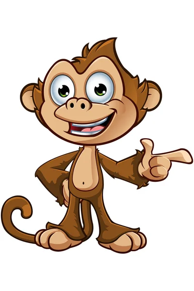 Cheeky Monkey karakter — Stockvector
