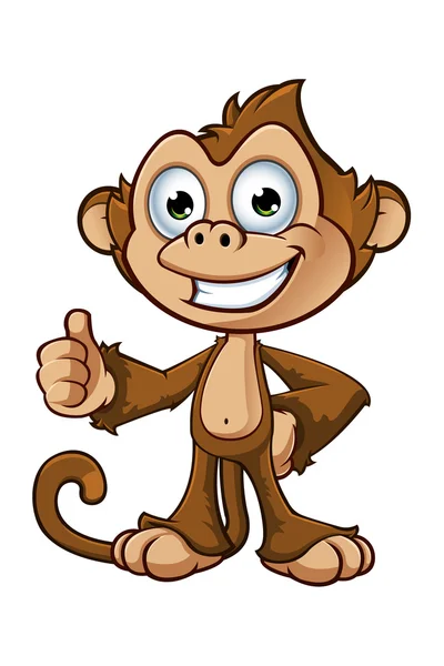 生意気な猿の文字 — ストックベクタ