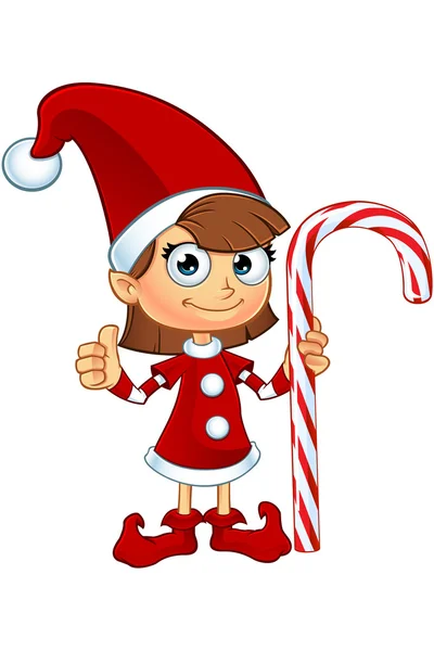 Kız Elf karakter kırmızı