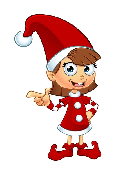 Kız Elf karakter kırmızı