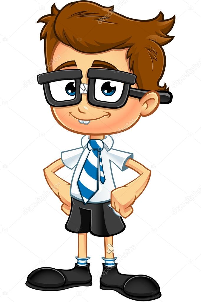 Smart Boy Character Stock Vector Image by ©npr1977 #63908805