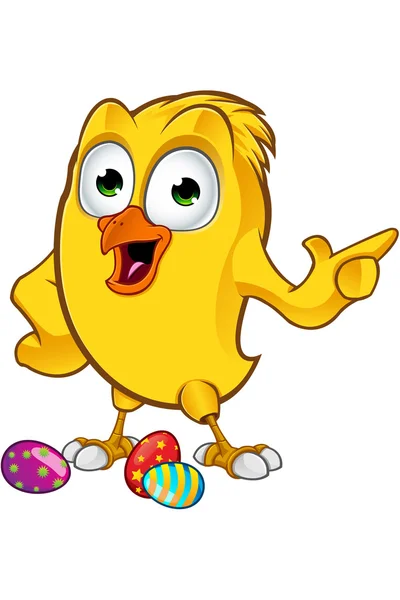 Easter Chick Character — Stock Vector