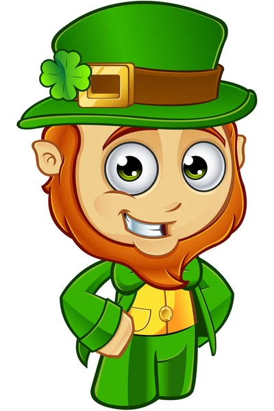 Piccolo personaggio leprecauno — Vettoriale Stock