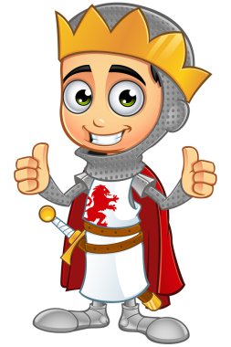 St. George çocuk Kral Character