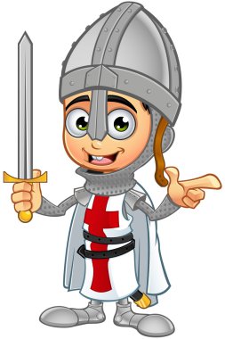 St. George Boy Knight Character clipart