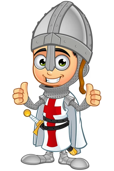 St. George pojke Knight Character — Stock vektor