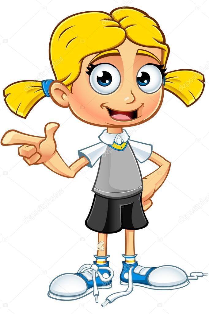Petite Fille Blonde Images Vectorielles Petite Fille Blonde Vecteurs Libres De Droits Depositphotos