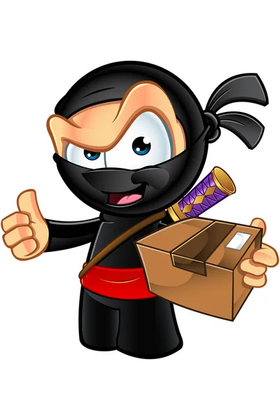 Sneaky procurando personagem Ninja — Vetor de Stock