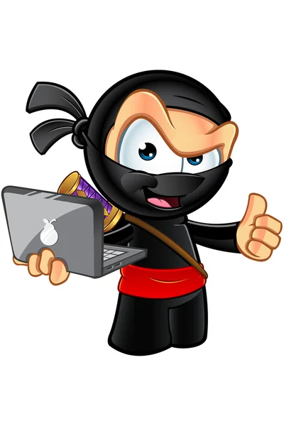 Sinsi görünümlü Ninja karakter