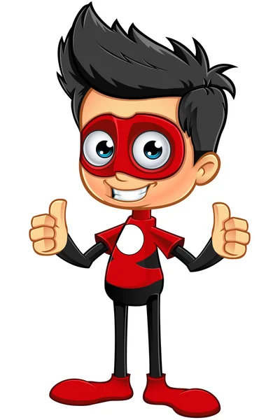Süper çocuk kırmızı karakter