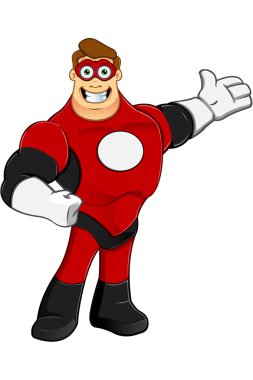 süper kahraman kırmızı karakter