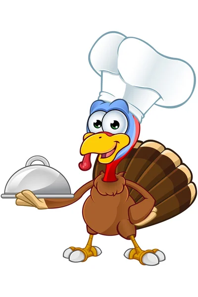 Thanksgiving Turkey Character — Stock Vector