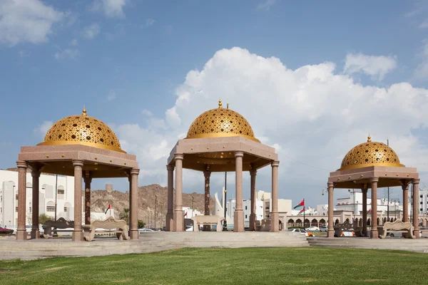 Gouden paviljoens in Muttrah, Oman — Stockfoto