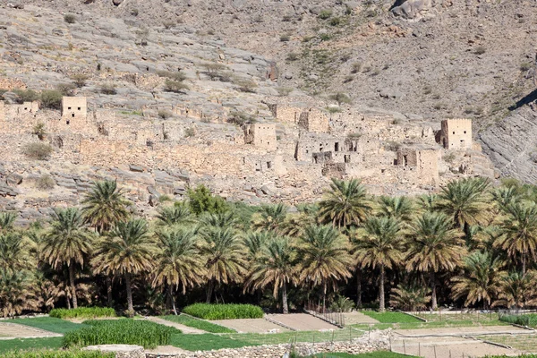 Ruinas de un pueblo omaní — Foto de Stock