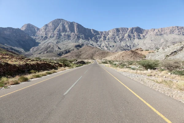 Silnice v Ománu, Střední východ — Stock fotografie