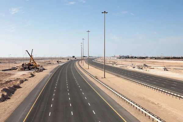 Autopista número uno en Qatar — Foto de Stock