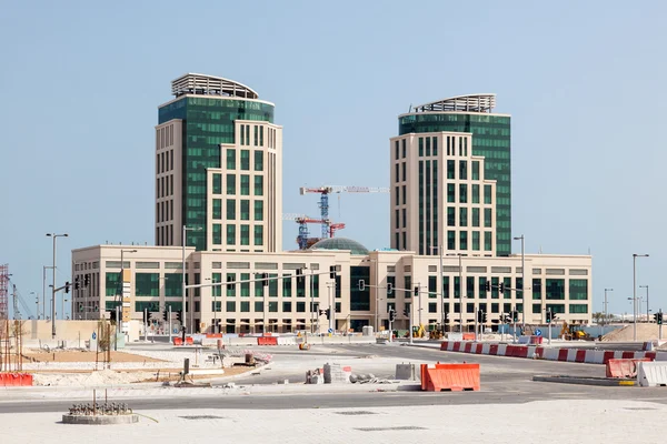 Sitio de construcción en Doha, Qatar — Foto de Stock