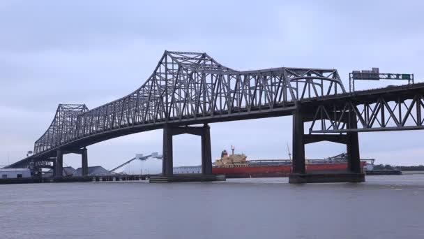 Starý most v Baton Rouge, Louisiana, Usa — Stock video