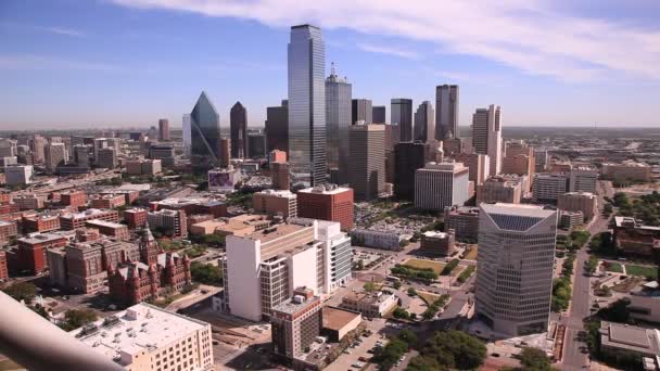 Ντάλας στο κέντρο της πόλης, το Τέξας, ΗΠΑ — Αρχείο Βίντεο