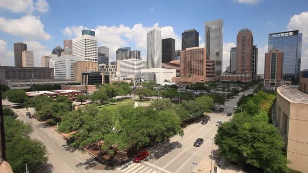 Houston Downtown, Texas, Usa — Stock video