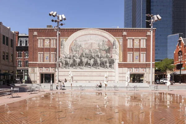 Chisholm Trail monument in Fort Worth, Texas, Verenigde Staten — Stockfoto