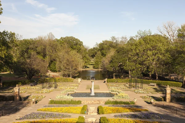 Park w mieście Fort Worth, Tx, Stany Zjednoczone Ameryki — Zdjęcie stockowe