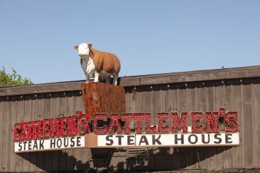 Steak House Cattlemen's in Fort Worth, TX, USA clipart