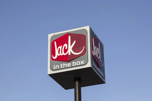 Snabbmat restaurang Jack i rutan — Stockfoto