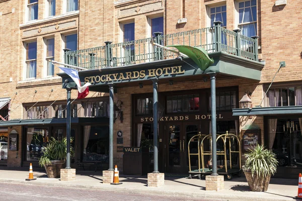 Stockyards Hotel w Fort Worth, Tx, Stany Zjednoczone Ameryki — Zdjęcie stockowe