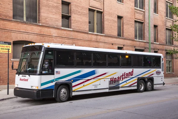 Heartland Trailways Bus nel centro di Dallas — Foto Stock