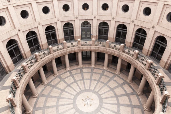 Open lucht Rotunda in de Texas State Capitol in Austin — Stockfoto