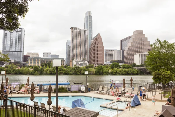 Widok na panoramę miasta Austin — Zdjęcie stockowe